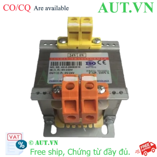 Ảnh của Biến áp cách ly 1 Pha 380V ra 24V 120VA (5A)