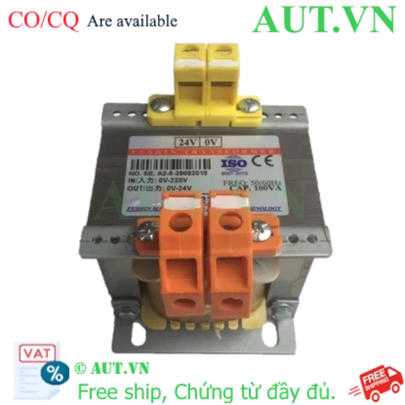 Ảnh của Biến áp cách ly 1 Pha 380V ra 24V 120VA (5A)