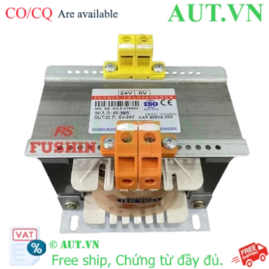 Ảnh của Biến áp cách ly 1 Pha 380V ra 24V 480VA (20A)