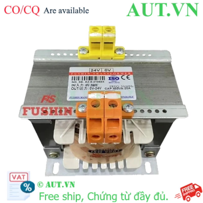 Ảnh của Biến áp cách ly 1 Pha 380V ra 24V 480VA (20A)
