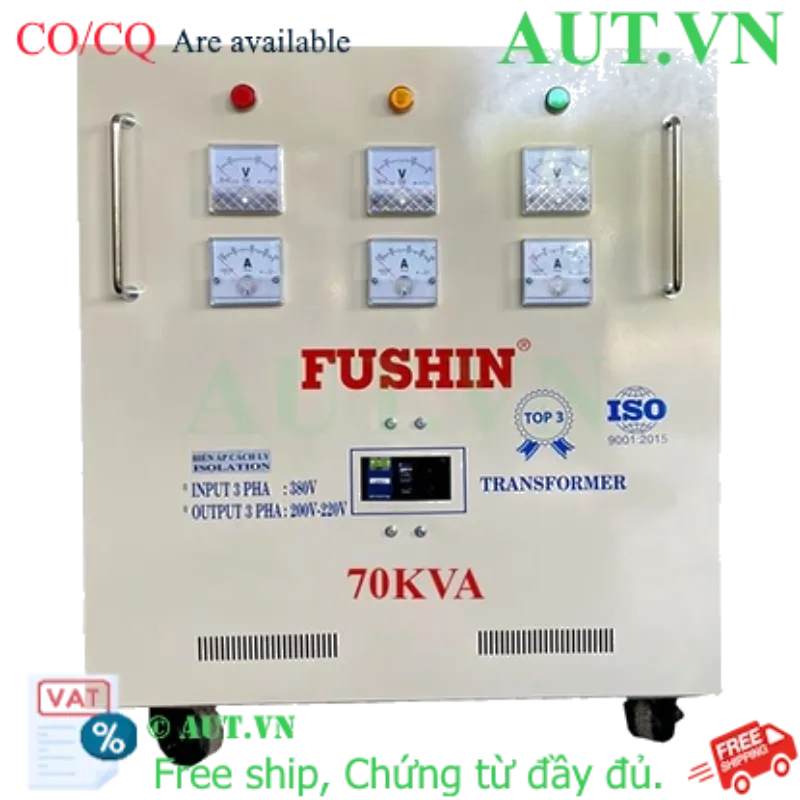 Ảnh của Biến áp cách ly 3 Pha 380V ra 220V 70KVA (Dây Nhôm)
