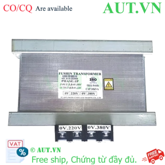 Ảnh của Biến áp tự ngẫu 1 Pha 380V ra 200-220V 10KVA (50A) (Dây Đồng)