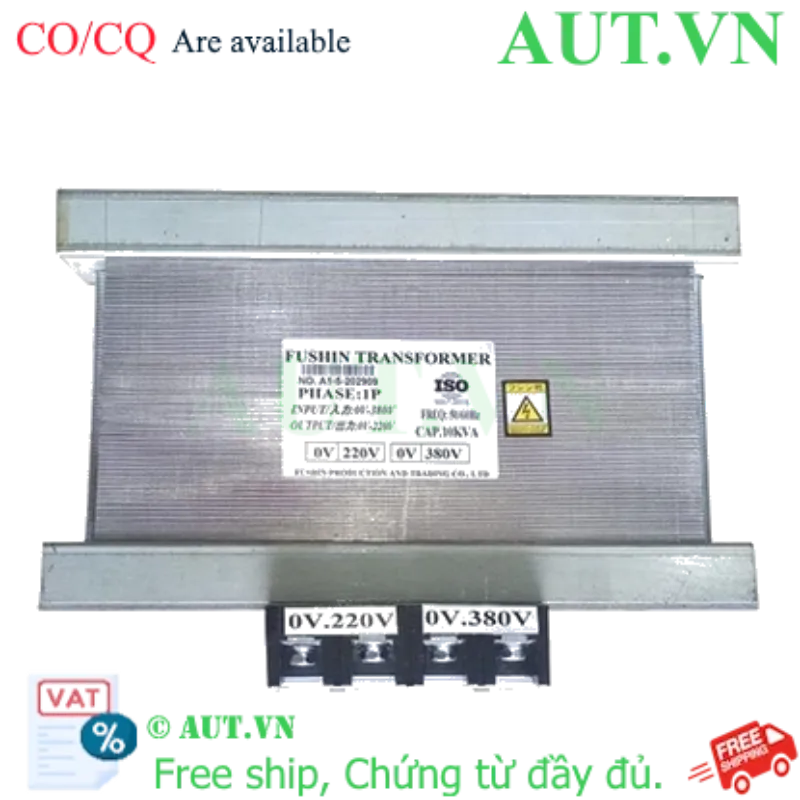 Ảnh của Biến áp tự ngẫu 1 Pha 380V ra 200-220V 10KVA (50A) (Dây Đồng)