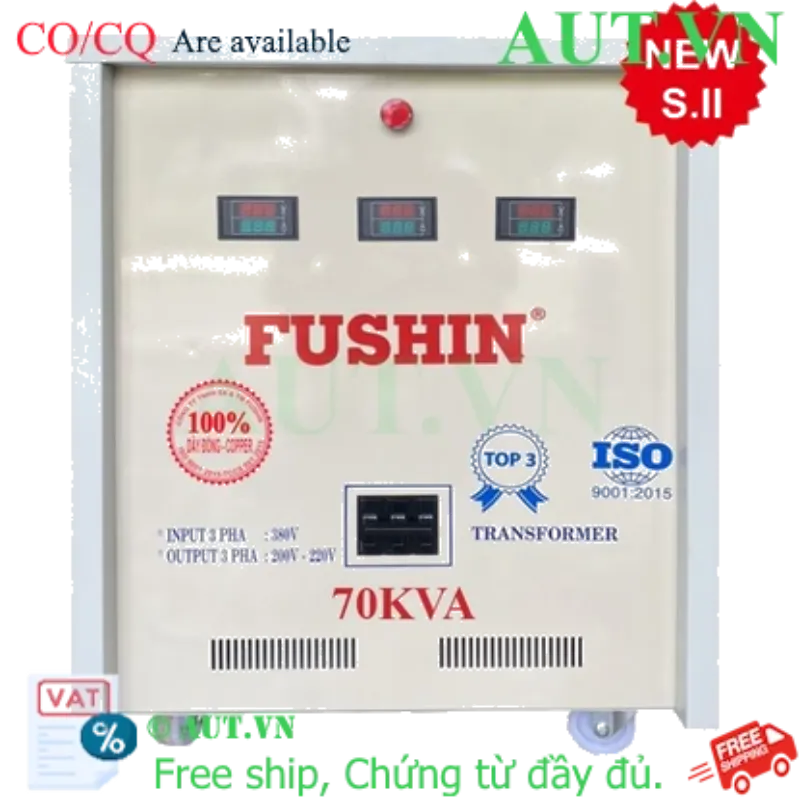 Ảnh của Biến áp tự ngẫu 3 Pha 380V ra 220V 70KVA (Dây Đồng)
