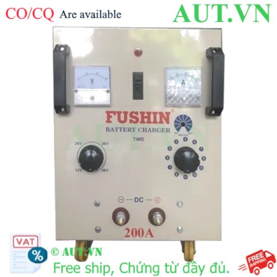 Ảnh của Máy Sạc Bình Ắc Quy tăng giảm 12V-24V-36v-48V-200A-Đồng