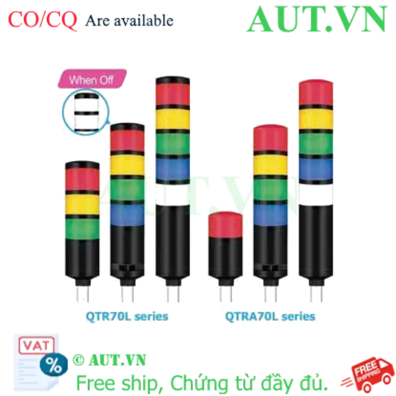 Ảnh của Đèn tháp Qlight QTR70L-BZ-5-110/220-RAGBW-SZ24