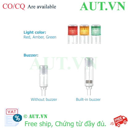 Ảnh của Đèn tháp Qlight STC45L-BZ-3-220-RAG-SL18