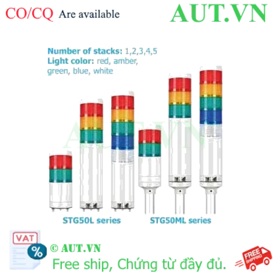 Ảnh của Đèn tháp Qlight STG50MLF-BZ-1-12-R