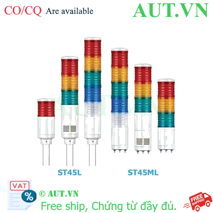 Ảnh của Đèn tín hiệu cảnh báo Qlight ST45L-3-24-RAW-LW18