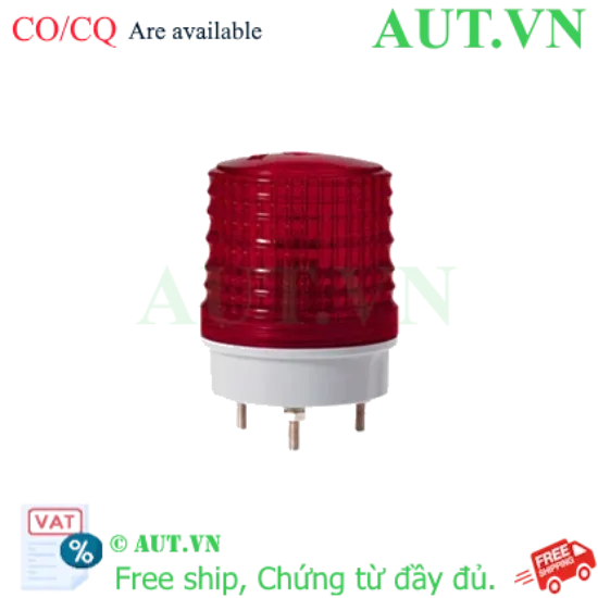 Ảnh của Đèn Tín Hiệu Qlight S50L-24-R - LED Đỏ, 12-24VDC, Phi 50mm | Siêu Sáng, Bền Bỉ, Chống Bụi IP44