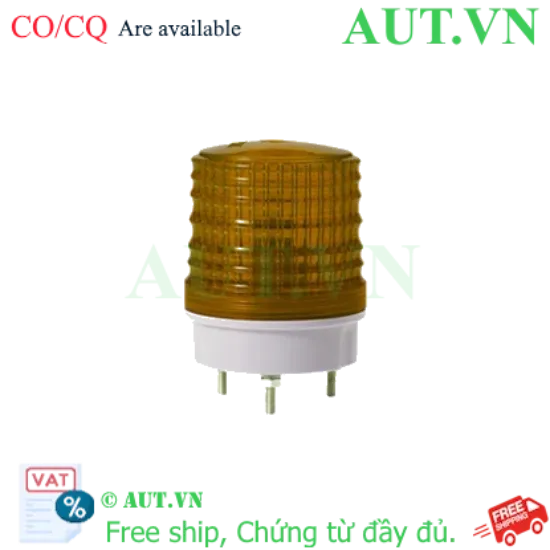 Ảnh của Đèn Tín Hiệu Qlight S50L-24-A - LED Hổ Phách, 12-24VDC, Phi 50mm, Chống Bụi IP44