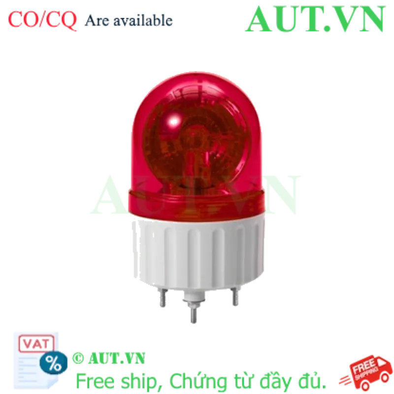 Ảnh của Đèn Xoay Cảnh Báo Qlight S80R-220-R Màu Đỏ | 220VAC, Lens 80mm, IP44