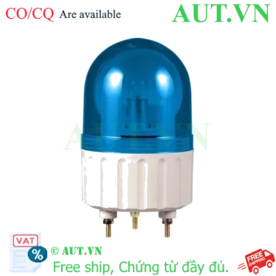 Ảnh của Đèn Xoay Cảnh Báo Qlight S80R-12-B 12V - Màu Xanh, IP44, Siêu Bền Cho Xe Nâng
