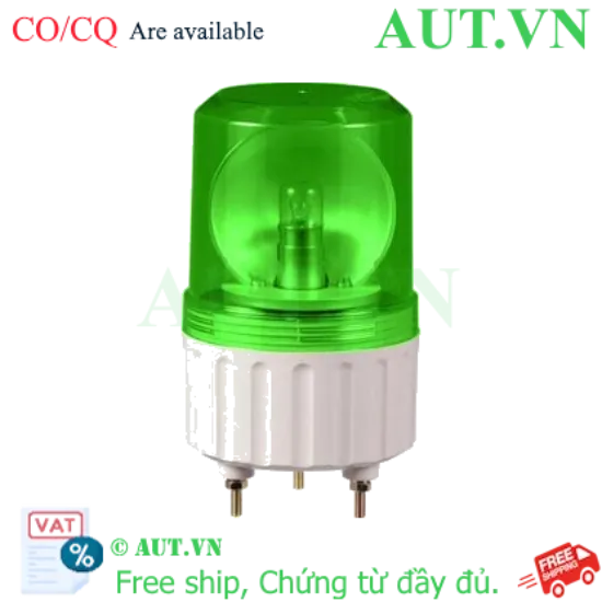 Ảnh của Đèn Xoay Cảnh Báo Qlight S80U-24-G - 24VDC, Màu Xanh Lá, Lens 80mm Chính Hãng