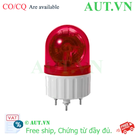 Ảnh của Đèn Tín Hiệu Cảnh Báo Có Còi Qlight S80R-BZ-24-R | 24VDC, Màu Đỏ, Xoay Vòng