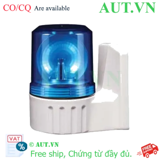 Ảnh của Đèn Xoay Cảnh Báo Qlight S80AU-12-B 12VDC Màu Xanh | Lens 80mm, IP44, Siêu Bền
