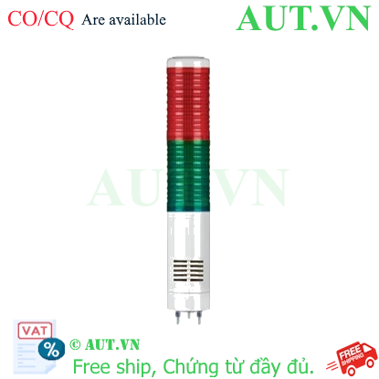 Đèn Tháp Tín Hiệu Qlight ST56MB-BZ-2-220-RG | 2 Tầng, Còi 90dB, 220VAC