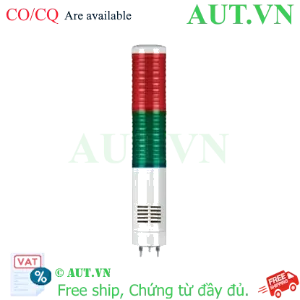 Ảnh của Đèn Tháp Tín Hiệu Qlight ST56MB-BZ-2-220-RG | 2 Tầng Đỏ Xanh, Còi 90dB, 220VAC