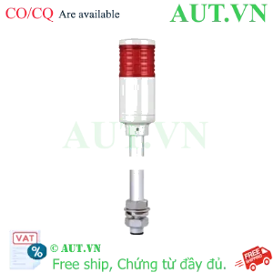 Ảnh của Đèn Tháp Qlight ST45L-1-24-A | 1 Tầng Màu Hổ Phách, LED Siêu Sáng, 24V AC/DC