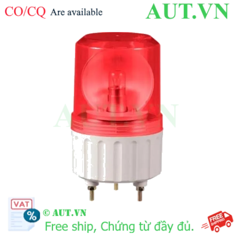 Ảnh của Đèn Xoay Cảnh Báo Qlight S80U-BZ-110-R | 110VAC, Màu Đỏ, Còi 90dB