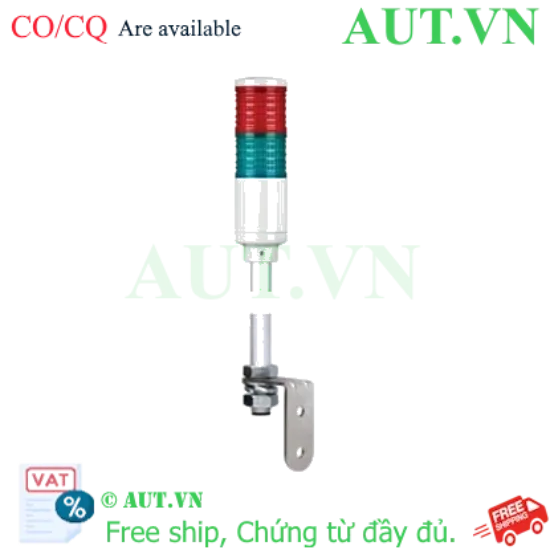 Ảnh của Đèn Tháp Tín Hiệu Qlight ST45L-2-24-RG-LB18 - 2 Tầng LED (Đỏ/Xanh), 24V AC/DC, Chân Đế LB18