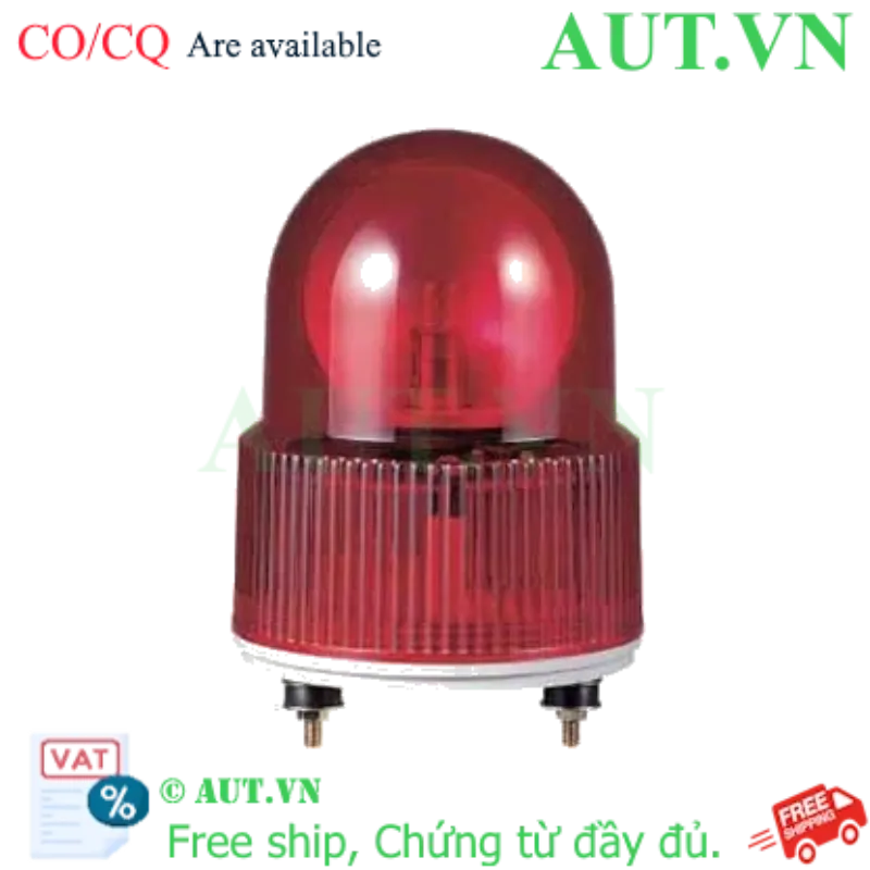 Ảnh của Đèn Xoay Cảnh Báo Qlight S125R-BZ-110-R - Màu Đỏ, Có Còi 90dB, 110VAC