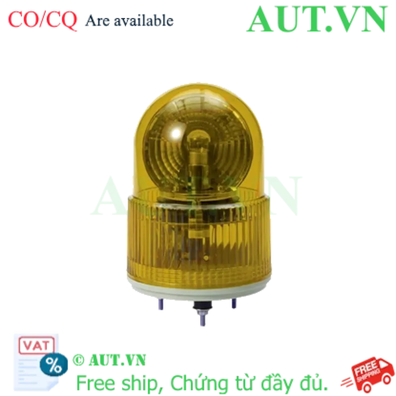 Ảnh của Đèn Quay Cảnh Báo Qlight S100R-BZ-220-A | Màu Hổ Phách, Còi 90dB, 220VAC