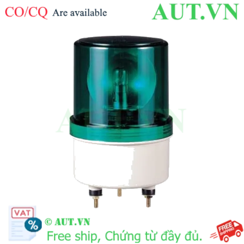 Ảnh của Đèn Cảnh Báo Qlight S100U-BZ-12-G: Xoay Màu Xanh, Còi 90dB, 12VDC