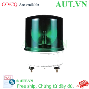 Ảnh của Đèn Xoay Cảnh Báo Qlight S125U-BZ-12-G | 12VDC, Xanh Lá, Còi 90dB