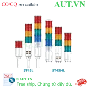 Ảnh của Đèn Tháp Tín Hiệu Qlight ST45L-BZ-3-24-RAG (3 Tầng, 24V, LED, Còi Báo)