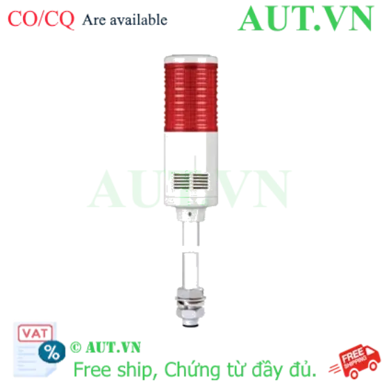Ảnh của Đèn Tháp Cảnh Báo Qlight ST56LF-BZ-1-24-R - 1 Tầng Đỏ, Còi 90dB, 24V AC/DC