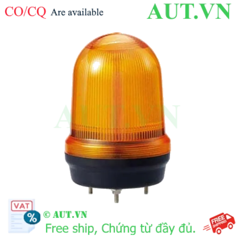 Ảnh của Đèn Xoay Cảnh Báo Qlight MFL100-12/24-A | LED Hổ Phách, 12-24VDC, IP65