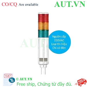 Ảnh của Đèn Tháp Tín Hiệu Qlight ST56EL-3-220-RAG-SZ18 | 3 Tầng LED, 220VAC, IP44