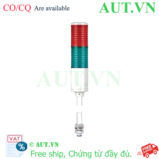 Ảnh của Đèn Tháp Tín Hiệu Qlight ST56LF-2-24-RG | 2 Tầng LED Đỏ-Xanh, Thân Nhôm Siêu Bền, 24V AC/DC
