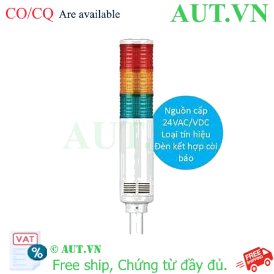 Ảnh của Đèn Tháp Qlight ST56EL-BZ 3 Tầng 24V: LED Siêu Sáng, Còi Hú 90dB, Kèm Gá SZ18