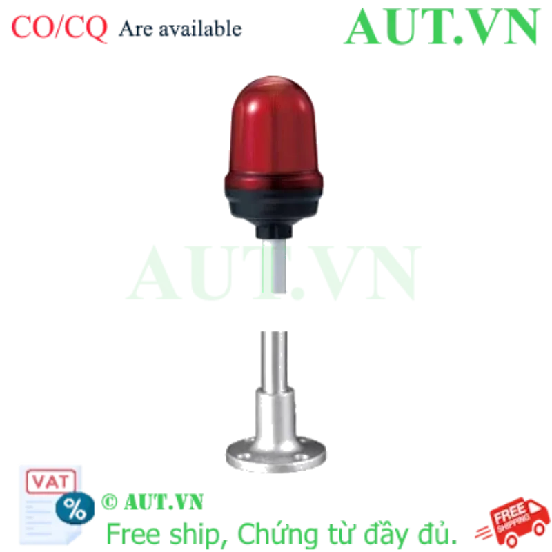 Ảnh của Đèn Cảnh Báo Qlight Q100LP-BZ (Đỏ) | Còi Hú 80dB, IP65, 12/24VDC