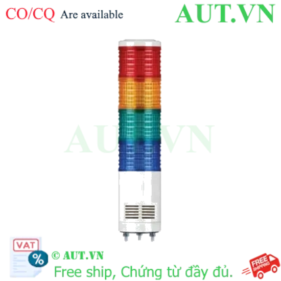 Ảnh của Đèn Tháp Tín Hiệu Qlight ST56EL-BZ-4-220-RAGB | 4 Tầng LED, Còi 90dB, 220VAC Chính Hãng
