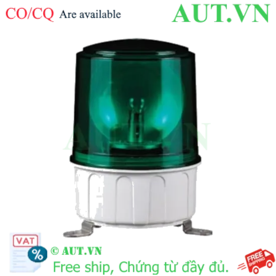 Ảnh của Đèn Xoay Cảnh Báo Qlight S150U-FT-BZ-12-G 12V - Xanh Lá, Còi 90dB, IP44
