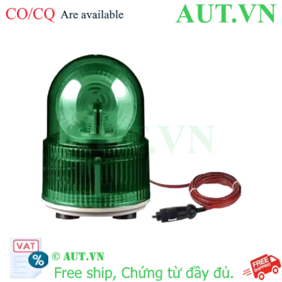 Ảnh của Đèn Cảnh Báo Xe Ưu Tiên Qlight S100MLR-BZ-12-G | LED Xoay Xanh, Còi 90dB, Đế Từ Tính 12V