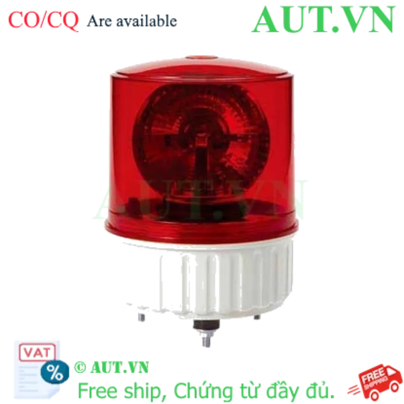 Ảnh của Đèn xoay cảnh báo Qlight S125LR-BZ-12-R | LED Đỏ, Còi 90dB, 12VDC