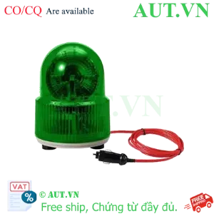 Ảnh của Đèn Cảnh Báo Qlight S125MLR-BZ-12-G | LED Xoay Xanh Lá, Còi 90dB, Đế Nam Châm 12V