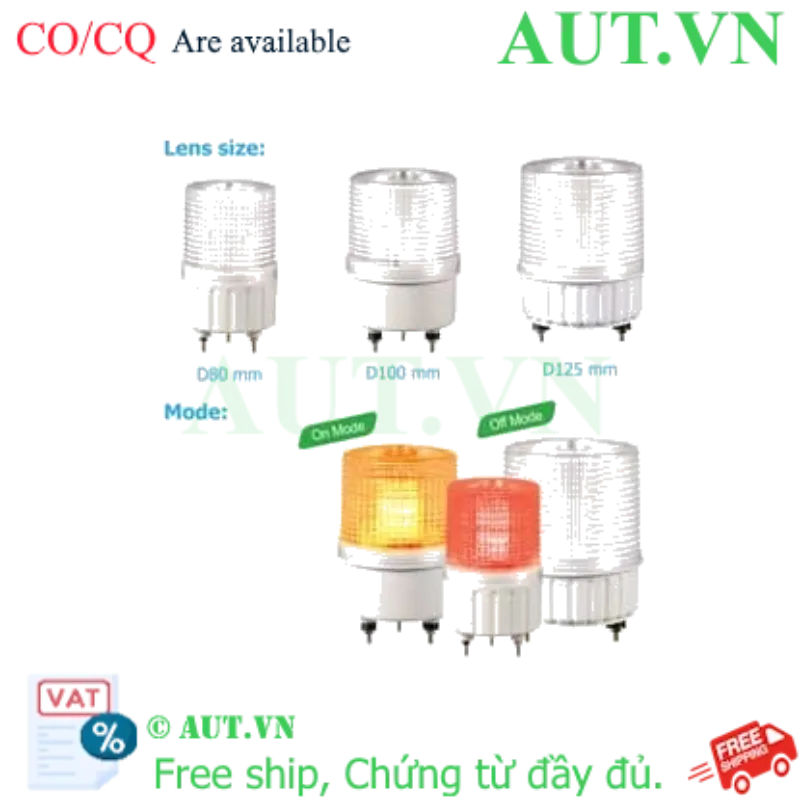 Ảnh của Đèn tín hiệu cảnh báo Qlight SMCL100-BZ-3-12-RAG