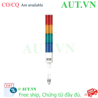 Đèn Tháp Cảnh Báo Qlight ST56L-BZ-4-220-RAGB | 4 Tầng LED, Còi 90dB, 220VAC