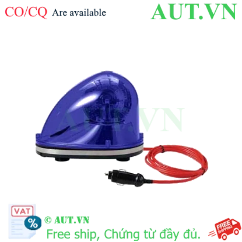 Ảnh của Đèn Xoay Cảnh Báo Qlight SKMLR-12-B - LED Xanh, 12VDC, Chống Nước IP54
