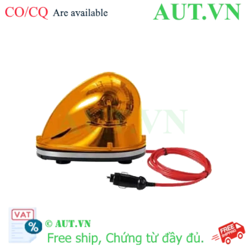 Ảnh của Đèn Xoay Cảnh Báo Qlight SKMLR-24-A | LED Hổ Phách, 24VDC, Chống Nước IP54