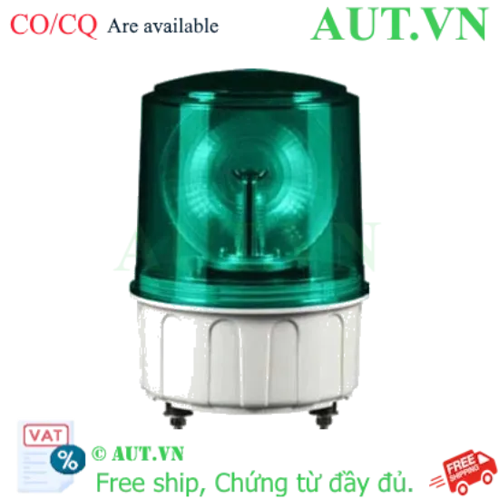 Ảnh của Đèn Xoay Cảnh Báo Qlight S150ULR-BZ-12-G | LED Xanh Lá, Còi 90dB, 12VDC