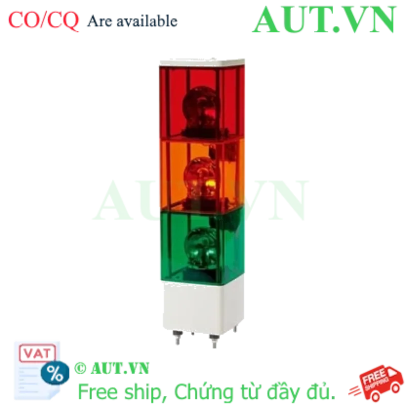 Ảnh của Đèn Tháp Cảnh Báo Qlight SJ-BZ-3-12-RAG | 3 Tầng, 12VDC, Còi 90dB, Xoay Vòng