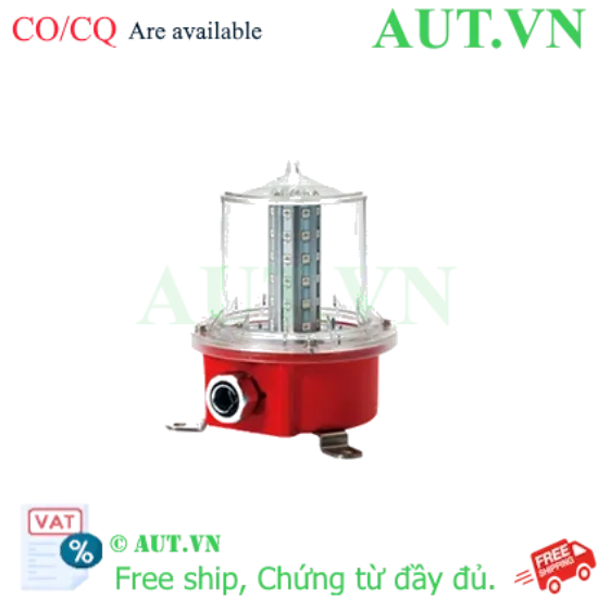 Ảnh của Đèn Tín Hiệu Cảnh Báo Qlight SAOL2-220-R - LED Đỏ, 220VAC, Chống Nước IP66
