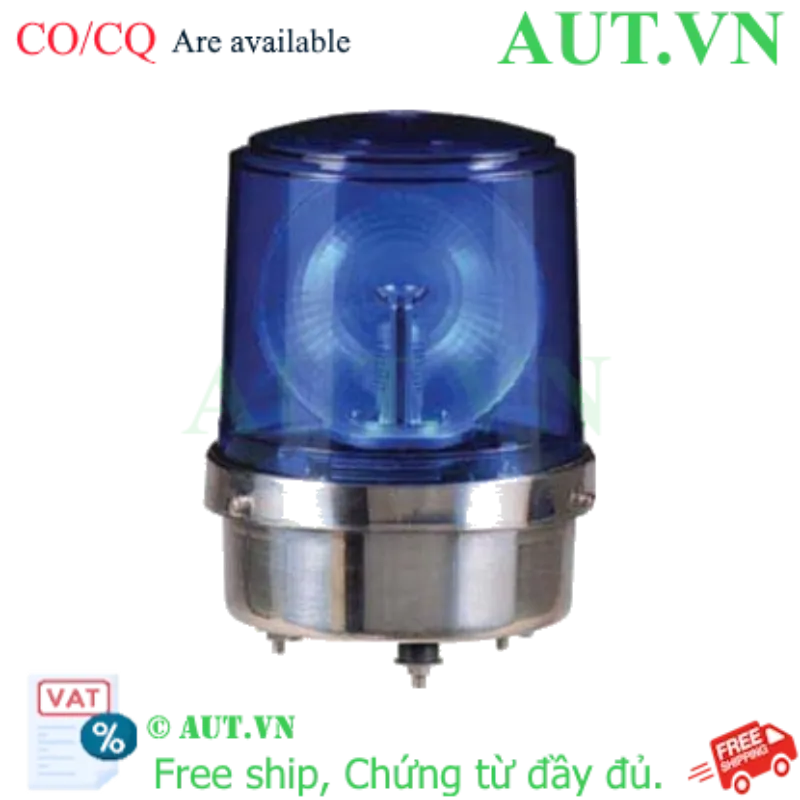 Ảnh của Đèn Xoay Cảnh Báo Qlight S150RLR-12-B | 12VDC, LED Xanh, Vỏ Thép Không Gỉ
