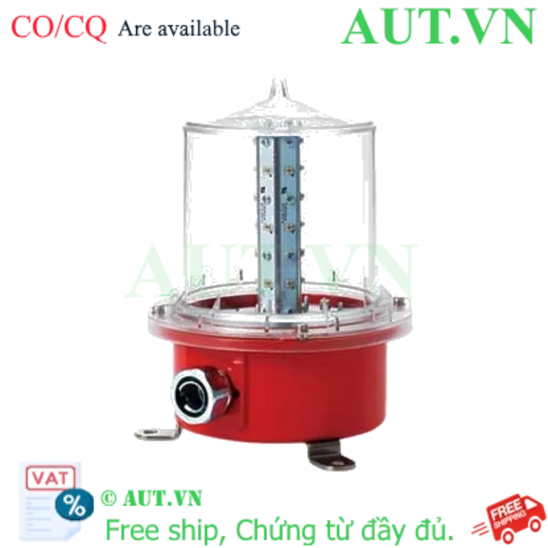 Ảnh của Đèn Tín Hiệu Cảnh Báo Qlight SAOL3-24-R | LED Đỏ 24V, Chuẩn ICAO, Chống Nước IP66